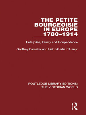 cover image of The Petite Bourgeoisie in Europe 1780-1914